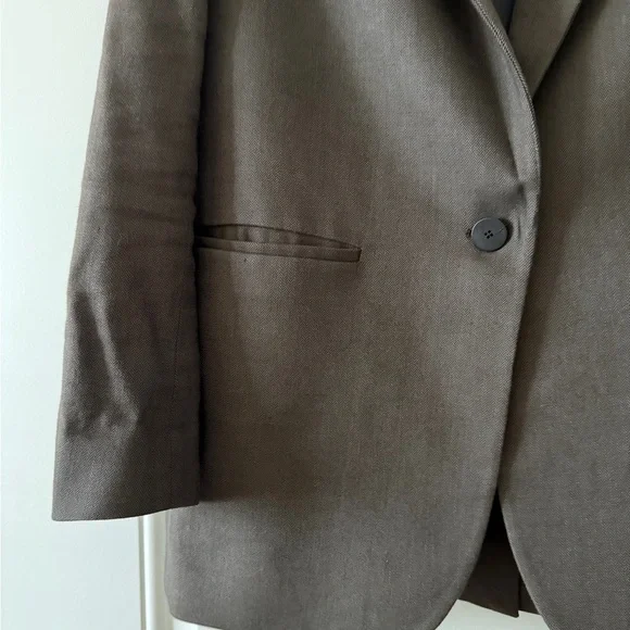 ba&sh Dark Brown Suit Jacket - Picture 2 of 6